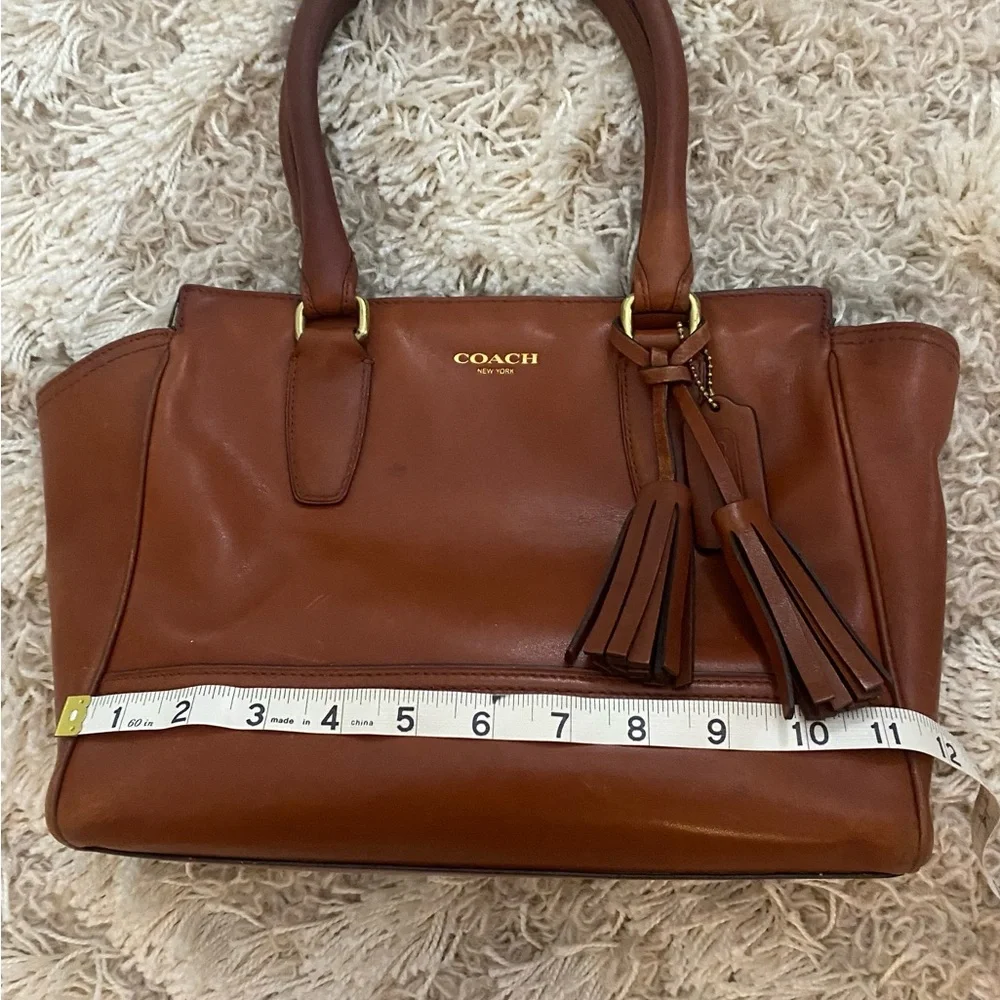 COACH Legacy Cognac Leather Handbag - Picture 13 of 17
